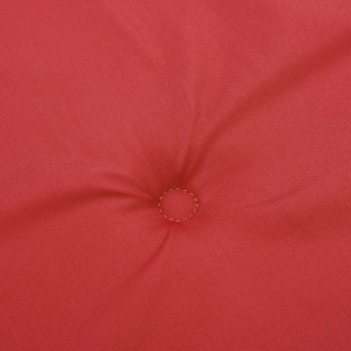 Възглавница за градинска пейка червена 200x50x4 см оксфорд плат