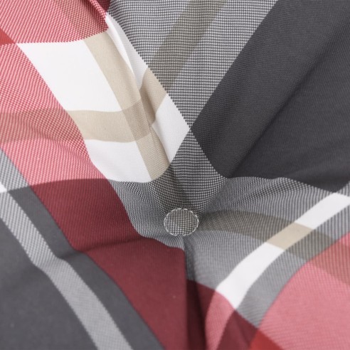 Палетни възглавници, 2 бр, червено каре, текстил