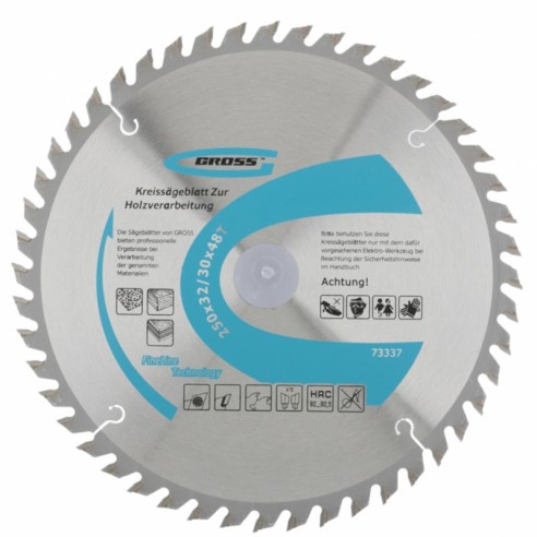 Диск за дърво 250х32/30 мм 48 зъба - GROSS - 1