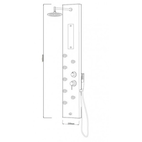 Хидромасажен панел "дилея" white icsh 3014 - 2