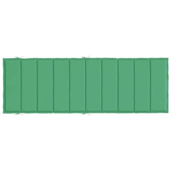 Шалте за шезлонг, зелено, 186x58x4 см, Оксфорд плат