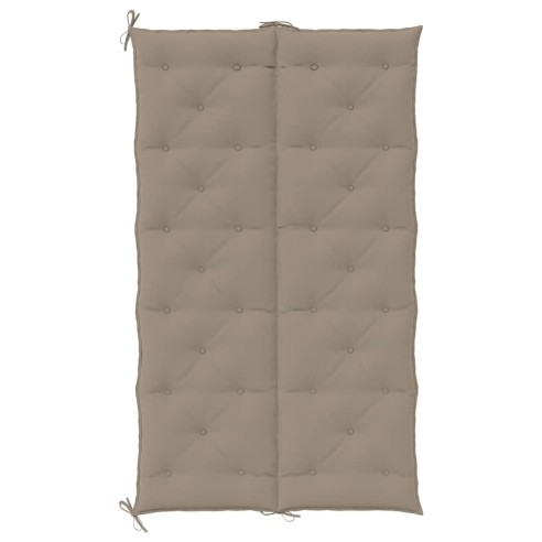 Възглавница за градинска пейка таупе 180x(50+50)x7 см оксфорд