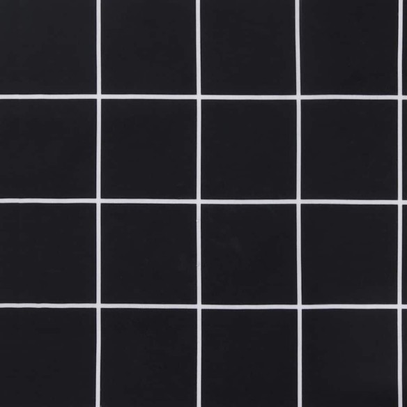 Възглавница за пейка черно каре 120x50x4 см оксфорд плат