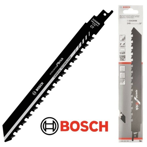 Нож за саблен трион 1 бр S 1543 HM тухла BOSCH - 1