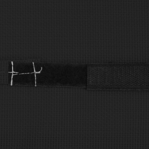 Облегалка за глава за шезлонг, черна, 40x7,5x15 см, textilene