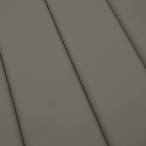 Шалте за шезлонг, меланж тъмносиво, 200x50x4 см, плат