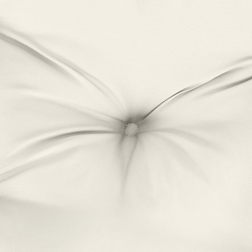 Възглавници за градински пейки 2 бр кремави 100x50x7 см плат