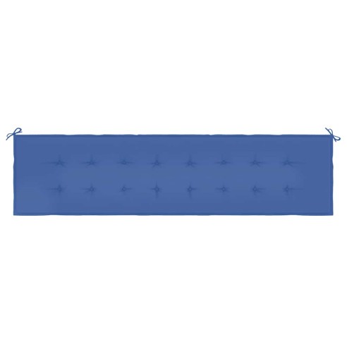 Възглавница за пейка кралско синьо 200x50x4 см Оксфорд плат