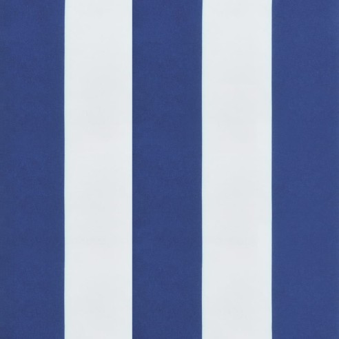 Възглавница за пейка синьо и бяло райе 180x50x7 см оксфорд плат