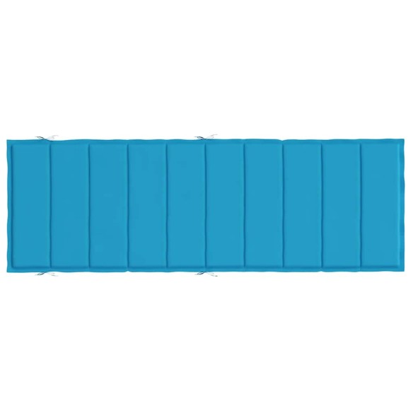 Шалте за шезлонг, синьо, 186x58x4 см, Оксфорд плат