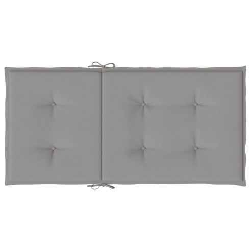 Възглавници за столове 2 бр сиви Оксфорд плат