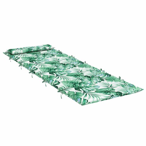 Шалте за шезлонг, на листа, 180x60x4 см, Оксфорд плат