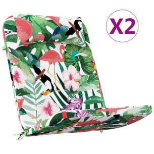 Възглавници за столове Адирондак, 2 бр, шарени, Оксфорд плат 2