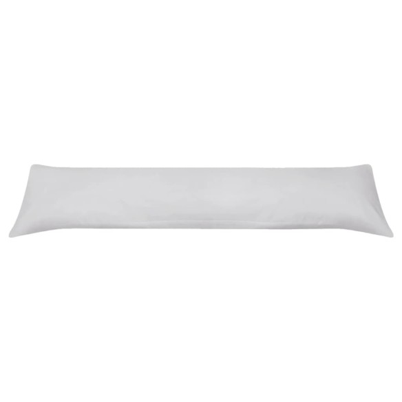 Странична възглавница за тяло, 40x145 cм, сива