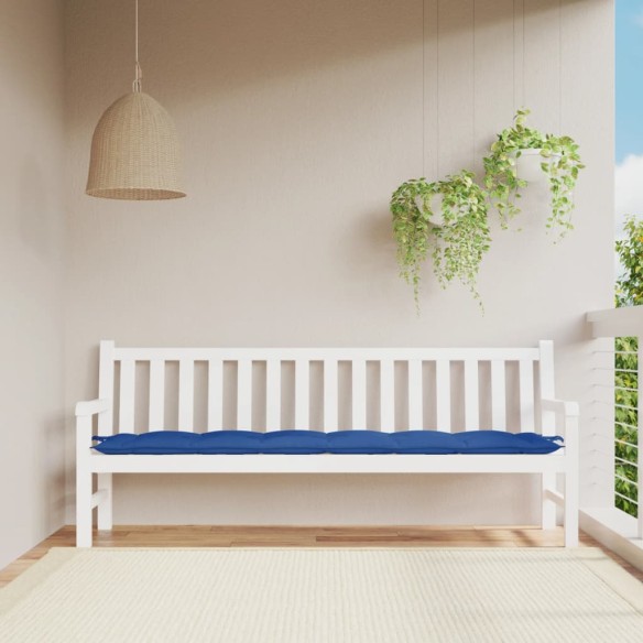 Възглавница за пейка кралско синьо 200x50x7 см Оксфорд плат