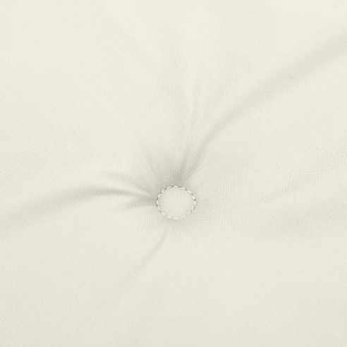 Възглавници за столове 6 бр меланж кремави 100x50x4 см плат