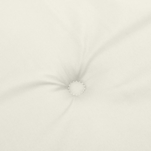 Възглавници за градински пейки 2 бр кремави 150x50x7 см плат