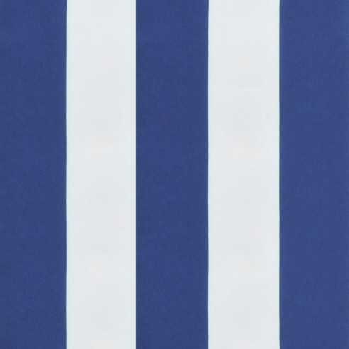 Възглавници за стол с ниска облегалка 4 бр синьо-бяло райе плат