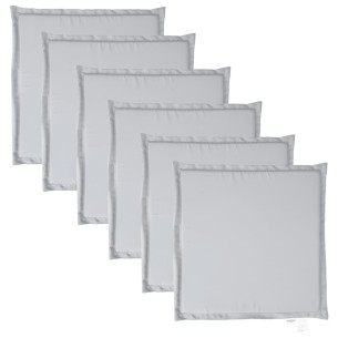 Градински подложки за седалка 6 бр, 45x45x2 см, квадратни 2