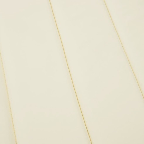 Шалте за шезлонг, кремаво, 186x58x4 см, Оксфорд плат