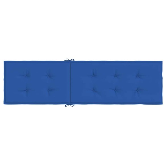 Възглавница за стол шезлонг кралско синя (75+105)x50x4 см