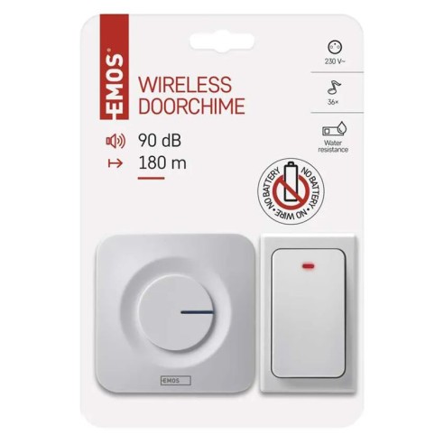 Безжичен звънец 36 мелодии P5729 EMOS ➤ топ цена ➤ dshome.bg