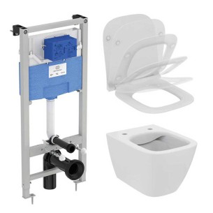 Структура за вграждане с тоалетна чиния и бутон i.Life S IDEAL STANDARD ➤ топ цена ➤ dshome.bg 2