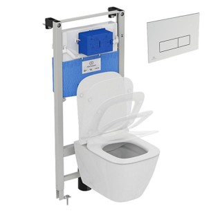 Структура за вграждане с тоалетна чиния и бутон i.Life S IDEAL STANDARD ➤ топ цена ➤ dshome.bg