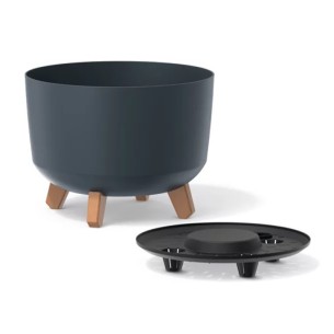 Кашпа ∅29 см антрацит Gracia PROSPERPLAST ➤ топ цена ➤ dshome.bg 2