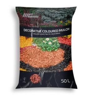 Мулч 50 л червен МС Дървообработване ➤ топ цена ➤ dshome.bg