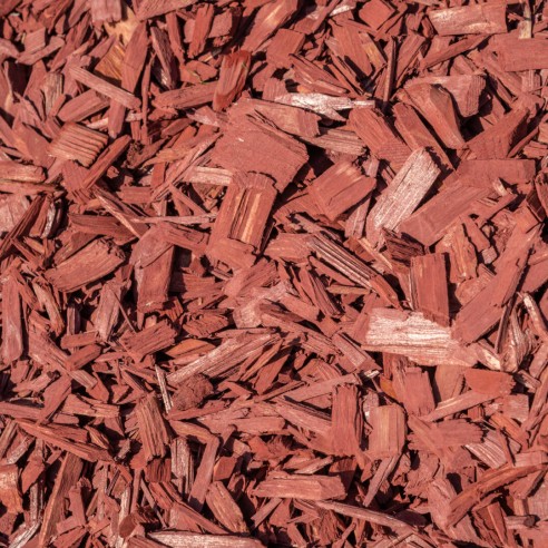 Мулч 50 л червен МС Дървообработване ➤ топ цена ➤ dshome.bg