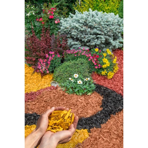 Мулч 50 л жълт МС Дървообработване ➤ топ цена ➤ dshome.bg