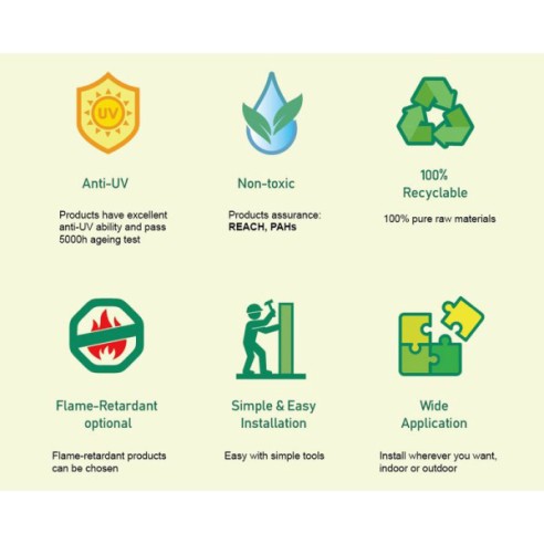 Пано изкуствена зелена декорация 100x100 см Color Meodow MY GARDEN ➤ топ цена ➤ dshome.bg