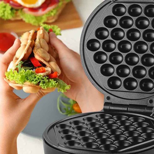 Гофретник за бъбъл-вафла 1000 W MHT-838 MUHLER ➤ топ цена ➤ dshome.bg