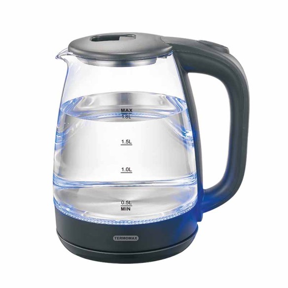 Електрическа стъклена кана 1.8 л 1500 W TK3066 TERMOMAX ➤ топ цена ➤ dshome.bg