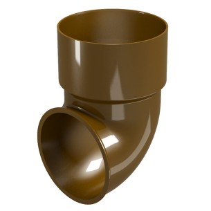 Завършващо коляно за водосточна тръба Ф80 мм кафяво REGENAU ➤ топ цена ➤ dshome.bg