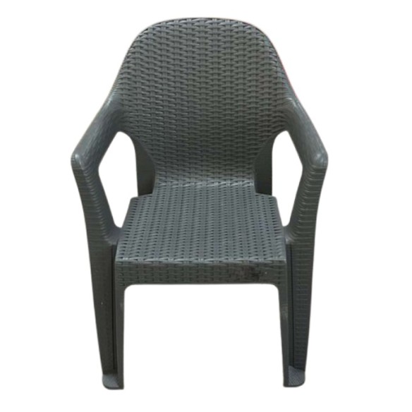 Градински стол PVC сив Polo MEVSIM ➤ топ цена ➤ dshome.bg