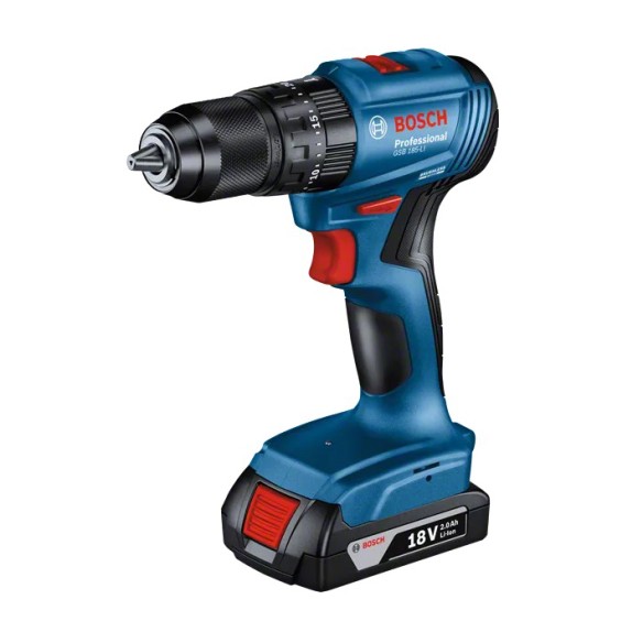 Акумулаторен винтоверт GSB 180-LI 18V/2.0Ah Professional BOSCH ➤ топ цена ➤ dshome.bg