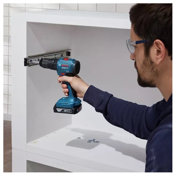 Акумулаторен винтоверт GSB 180-LI 18V/2.0Ah Professional BOSCH ➤ топ цена ➤ dshome.bg