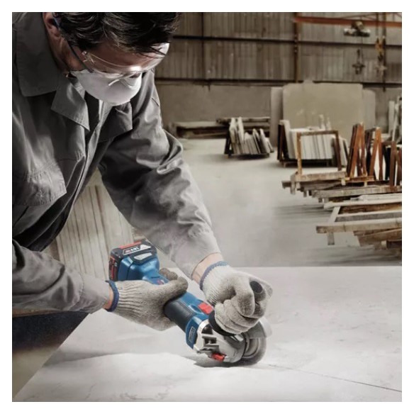 Акумулаторен ъглошлайф ø125 мм GWS 18V-10 Professional BOSCH ➤ топ цена ➤ dshome.bg