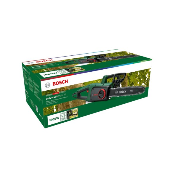 Верижен трион 1800 W Universal Chain 40 BOSCH ➤ топ цена ➤ dshome.bg