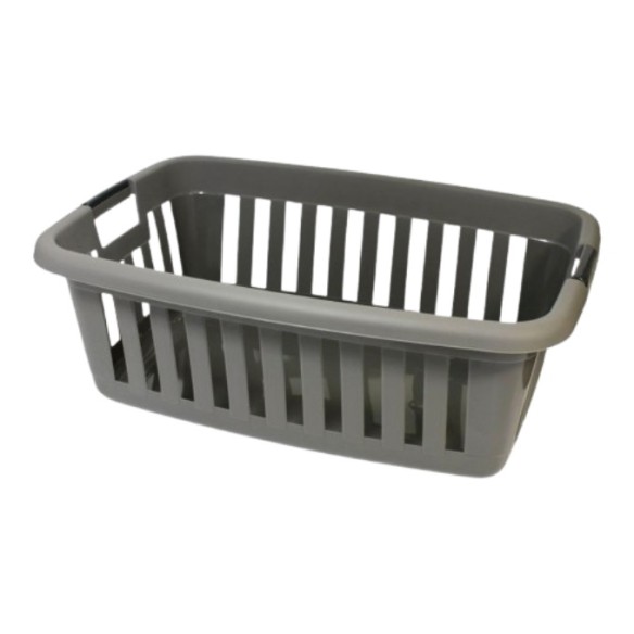 Кош за пране Athena 45 л сив RECA PLAST ➤ топ цена ➤ dshome.bg