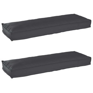 Възглавници за пейка 2 броя Черно 120x40x8 см Оксфордска тъкан - VL42001702 ➤ топ цена ➤ dshome.bg 2