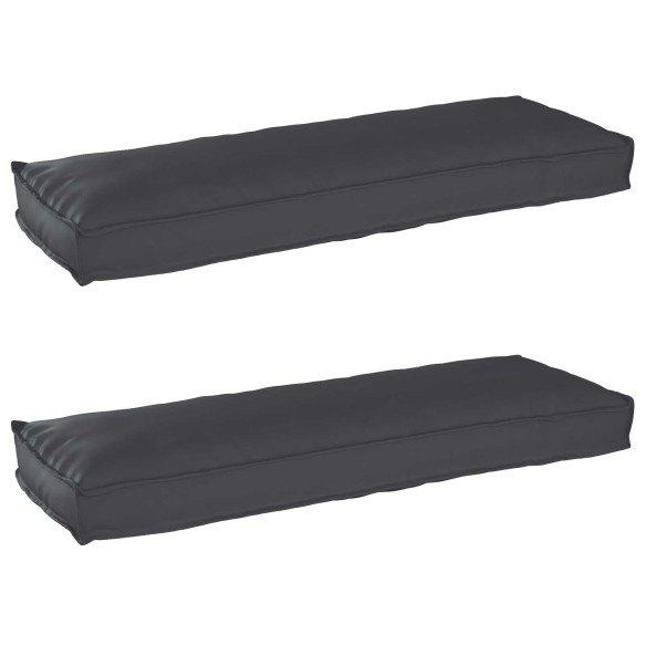 Възглавници за пейка 2 броя Черно 120x40x8 см Оксфордска тъкан - VL42001702 ➤ топ цена ➤ dshome.bg