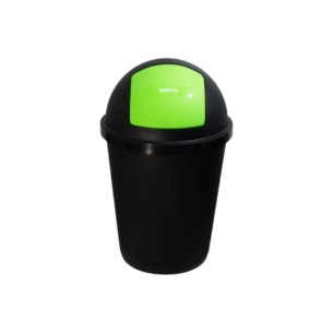 Кош за отпадъци 40 л черно/зелено Zeuss RECA PLAST ➤ топ цена ➤ dshome.bg