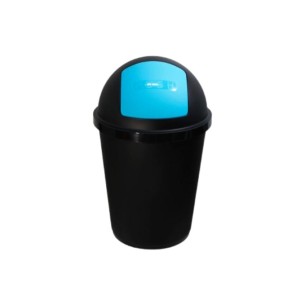 Кош за отпадъци 40 л черно/синьо Zeuss RECA PLAST ➤ топ цена ➤ dshome.bg