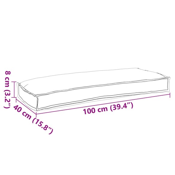 Възглавници за пейка 2 бр Черно 100x40x8 см Оксфордска тъкан - VL42001692 ➤ топ цена ➤ dshome.bg