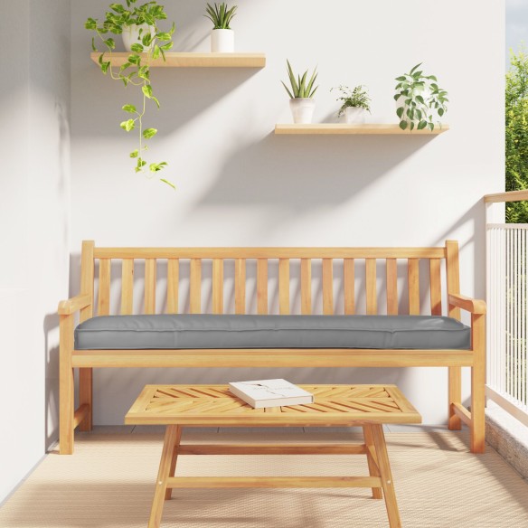 Подложка за пейка Сива 200x40x8 см Оксфордска тъкан - VL42001679 ➤ топ цена ➤ dshome.bg