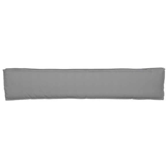 Подложка за пейка Сива 200x40x8 см Оксфордска тъкан - VL42001679 ➤ топ цена ➤ dshome.bg