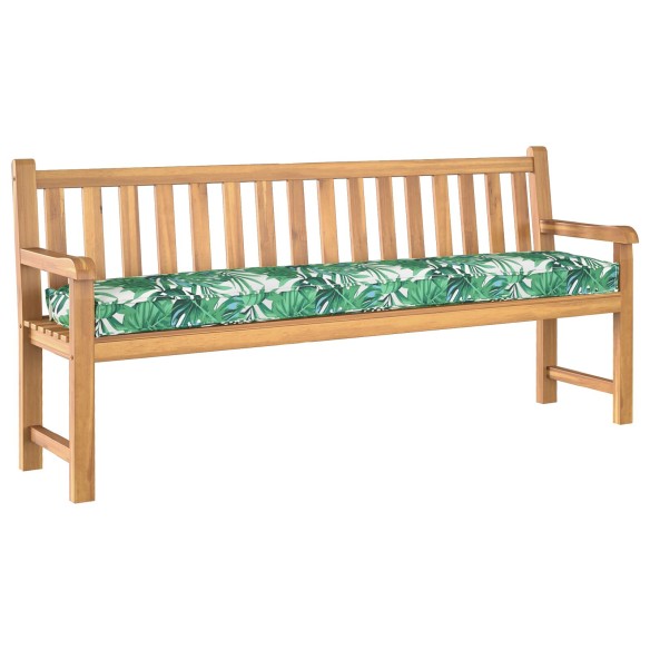 Кушон за палета на за пейка с листен мотив 180x40x8 см Оксфордска тъкан - VL42001676 ➤ топ цена ➤ dshome.bg